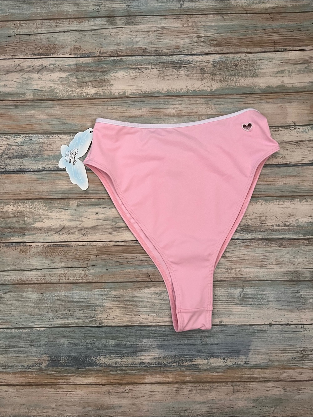 NWT Frankies Bikinis x Victoria’s Secret Pink Bikini Bottom Medium High Waist